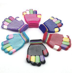 Tricot enfant beaux enfants gants magiques gants à tricoter élastiques pour enfants hiver en plein air jouant au ski gants cadeaux de fête WQ3716824125