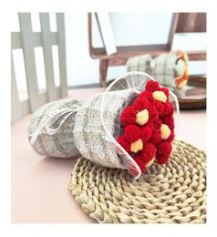 tricoter des fleurs avec de nombreuses couleurs et styles