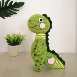 Tricoter Nouveau crochet dinosaure bricolage fait à la main le matériau de crochet à main