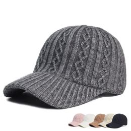 Casquette de Baseball pour hommes et femmes, tricot, couleur unie, réglable, garde au chaud, automne hiver, Protection solaire, chapeau pour papa, 231228