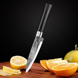 Couteaux 5 pouces en acier inoxydable couteau à fruit pointu chef couteau couteau découpage coupant coupe petit couteau cuit à la cuisson à fruits de cuisine