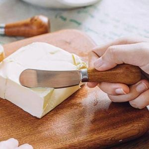Couteaux créatifs debout beurre couteau mini écran de fromage à la crème ou porte des pattes mignonnes peintes en bois peint de la confiture de fruits à fruits couteau