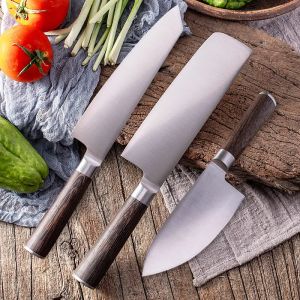 Couteaux de chasse de pêche forgés, désossage en acier inoxydable, couteaux de Camping BBQ pour viande et légumes, couteau de boucher