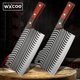 Cuchillos forjados para cocina, cuchillo para cortar de acero inoxidable, cuchillo de carnicero, hueso, carnicero, Chef, herramienta para cortar pescado y barbacoa