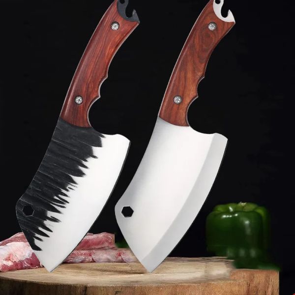 Cuchillos a mano forjada cuchillo de barbacoa carne friut corta de cuchillo utilidad chef cortante cortes