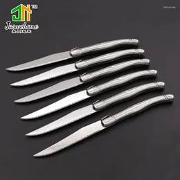 Knives Jaswehome 6pcs Bistete Serrated Edge Sharp Lavawawaplana Premium Safe SCEARD SCARECHE DE Cuchillo de acero inoxidable