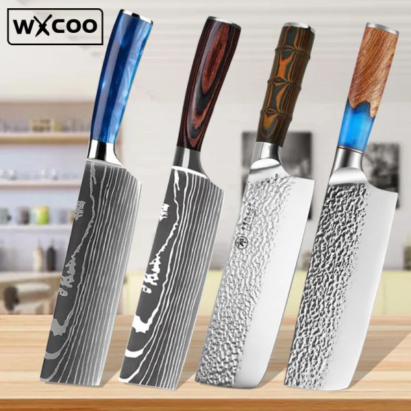 Cuchillos de cocina, cuchillo de Chef, cuchillo de carnicero, rebanador de pescado, corte de verduras, cuchillos de deshuesar japoneses de acero inoxidable, herramienta de barbacoa forjada para deshuesar