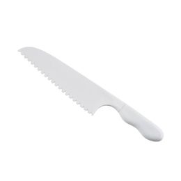 Couteaux Couteaux De Cuisine En Plastique Enfant Sûr Pour Couteau Lete Salade Dentelé Cutter Diy Cake 28.5X5Cm Drop Delivery Home Garden Dining Bar Dhrim