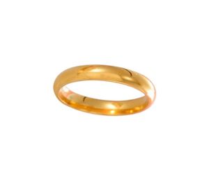 Knock High Quality Simple Round Men Rings Feme Rose Gold Couleur Anneaux de mariage pour les femmes Lover039 Bijoux de mode Gift3430239