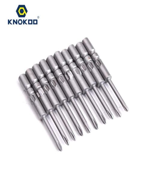 KNOKOO 10 pièces lot 4 40 2 0 0 tournevis foret 40MM embouts de tournevis H4 tige magnétique Phillips en forme de pilote Bits203M9277907