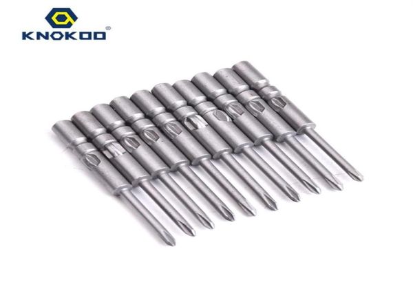 KnoKoo 10pcs Lot 4 40 2 0 0 Bit de forage de tournevis 40 mm bits de pilote H4 Bits de conduite en forme de phillips