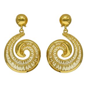 Boucles d'oreilles noués Femmes 2022 Dernières mode Big Hoop Hollow Out Trop de bijoux Tendre une nouvelle fête de banquet de mariage Adorn E001210