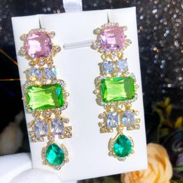 Noeud Missvikki magnifique luxe brillant boucles d'oreilles pour femmes fille mariée mariage mode anniversaire cadeau de noël de haute qualité