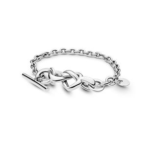 Geknoopte hart T-bar armband voor Pandora echte sterling zilveren bruiloft sieraden handketen voor vrouwen vriendin geschenkontwerper armbanden met originele doos
