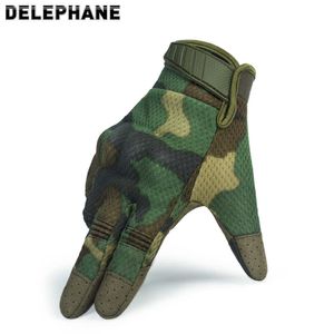 Knuckles Guantes tácticos engranajes de protectora de dedo completo Camuflaje Guantes militares para hombres Ejército CS Peliga Airsoft Soldadura Jardín H1022