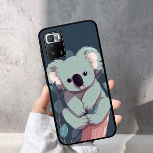 Koala Bear Étui de téléphone mignon pour Redmi Note 4 x 5 A 6 7 8 Pro T 9 Pro 9s 10 Pro 11 Pro 11s 11EPRO POCOM3PRO