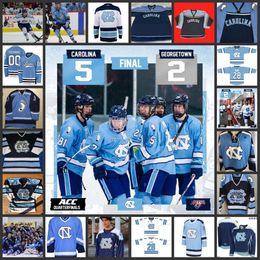 Kob Custom UNC Caroline du Nord Tar Heels Cousue de hockey cousu Jersey Ava Borkowski Jerseys 35 Kiersten Thomassey 36 Kennedy Cliggett Kit Olmsted