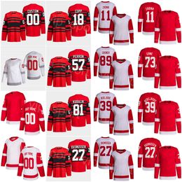 KOB Hockey Reverse Retro 89 Sam Gagner Jersey 39 Alex Nedeljkovic 11 Filip Zadina Michael Rasmussen Adam Erne Gustav Lindstrom Andrew Copp