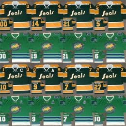 Kob O Seals Jersey retro 10 Ted Hampson 14 Craig Patrick 19 Bert Marshall 21 Bobby Baun Ron Stackhouse 30 Gary Smith 27 Gilles Meloche