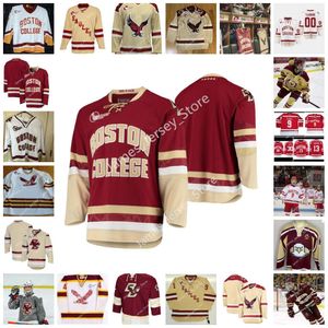 KOB Cousue Custom Boston College Eagles Hockey Jersey 30 Thatcher Demko Greg Brown Patrick Eaves 26 Austin Cangelosi Marty Rasoner Cory