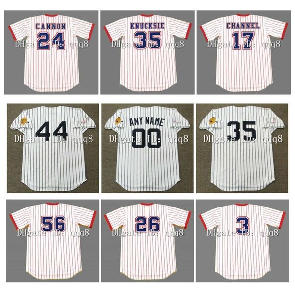 Kob Vintage 1978 1969 Baseball Jersey Hank Aaron Dale Murphy Phil Niekro Jimmy Cannon Wynn Bob Horner Gene Garber Phil Knucksie Andy Channel Jim