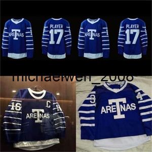 KOB WENG 1918-19 Aretnas Jersey Mentes pas cher Blank 34 Auston Matthews 16 Mitchell Marner 29 William Nylander