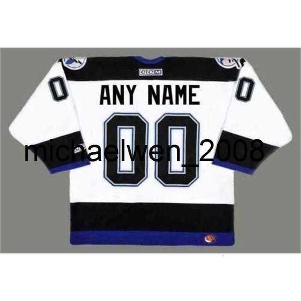 KOB WENG 2000S CCM retourner en arrière le maillot de hockey personnalisé tous cousus de la qualité supérieure n'importe quel numéro n'importe quel numéro n'importe quelle taille de gardien de but