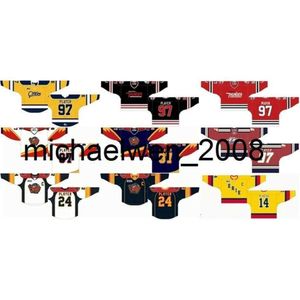 Kob Weng Go personnalisé 1988 89-1995 96 OHL MENS FEMMES KIDES BLANC ROUGE ORANGE BLUE STICHED ERIE OTTERS S 2013 14-2015 16 ONTARIO HOCKEY LEAGUE JERSEY