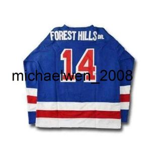 Kob Weng J.Cole #14 Forest Hills Drive Hockey Jerseys genaaid New York Men S gestikte Custom Number Name Jerseys