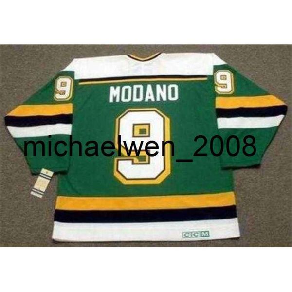 Kob Weng Men Women Youth 2018 Cutor personalizado Cut Mike Modano North Stars 1991 Vintage Away Hockey Jersey Top-calidad cualquier nombre cualquier número