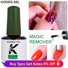 Kodies Gel Magic Remover gel nagellak 15 ml sterke burst semi permanente gel remover reinigingsmiddel vloeibare manicure nagels kunstgereedschap