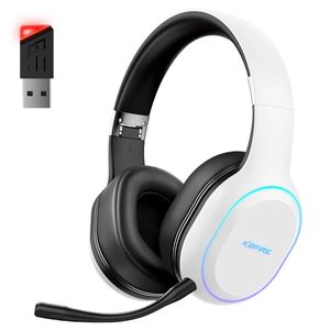 KOFIRE UG-05 Casque de jeu Bluetooth sans fil 2,4 GHz pour PC EQ dynamique Latence ultra-faible 30 heures de lecture avec microphone 240314