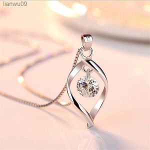 KOFSAC Nieuwe Mode Parel Zirkoon Water Drop Hanger Sieraden 925 Sterling Zilveren Kettingen Voor Vrouwen Anniversary Accessoires Geschenken L230704