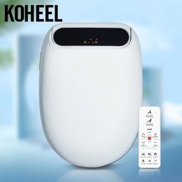 Koheel Smart Bidet Intelligent Toilet Soupt Cover Smart Toilet Soupt Cover Electronic Bidet Cover Clean Dry Seat chauffage WC 240422