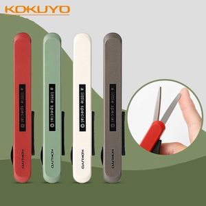 Kokuyo Een beetje speciale opvouwbare schaarharsopener Safe Portable Pen Cutter voor Paper Diary Office School A7274