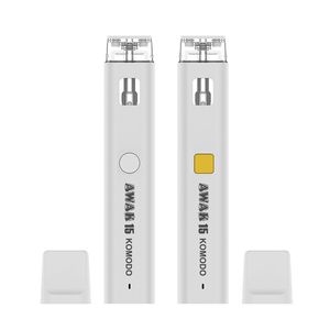 Komodo Awak 15 stylo jetable Vape Pod 1 ml 2 ml cartouche de dosette en céramique d'huile épaisse 300 mAh batterie rechargeable