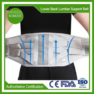 Komzer inférieur de dos de dos de douleur ceinture ceinture de la ceinture de dos ajusté réglable