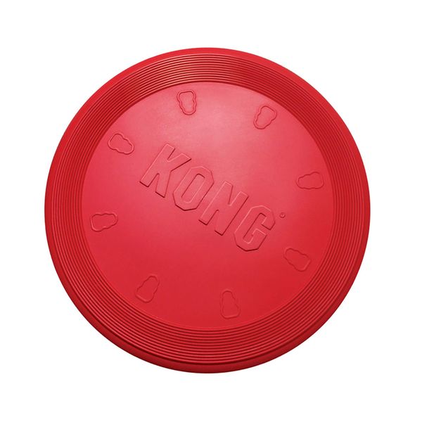 KONG - Flyer - Jouet pour Chien Disque Volant en Caoutchouc Durable