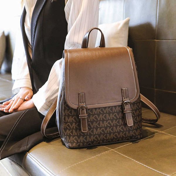 Kong Hong Compras Compras mochila para mujeres de moda y fácil de usar 2024 Viajes antirrobo impresos de alta capacidad