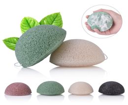 Konjac Sponge Puff Facial Spones Pure Natural Vegetable Fiber Make Cleaning Tools for Face and Body 10PCS6730670