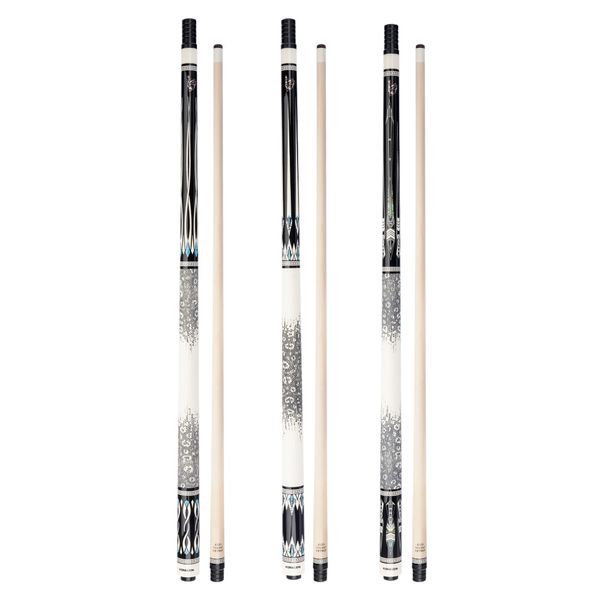 Konllen Pool Cue 10.5 / 11,5 / 12,5 mm Tiger Everest Tip Maple Arbre Sticks XTC Ferrule Billard Billard Enrouler en cuir Stick de repère professionnel