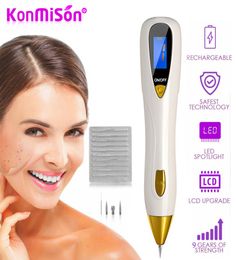 Konmison Spot Mole Freckle Repose Plasma stylo Skin Soins Spots Machine d'élimination LCD Balay