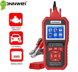 KONNWEI KW880 12V testeur de batterie de voiture analyseur outil de Diagnostic automatique batterie Match 3 en 1 voiture OBD2 Scanner fonction OBD2 complète