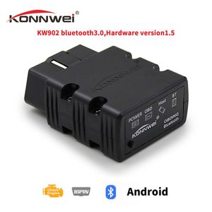 KONNWEI Mini outil Bluetooth V12/OBD2 KW902 Scanner adaptateur voiture Diagnostic pour Android/Symbian pour protocole OBDII