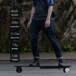 Kooowheel 2e generatie elektrische longboard 4 wiel elektrische hoverboard elektrische skateboard dubbele motor lange bereik 42km set snelheid