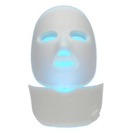 Korea 7 Colors Led Photon Light Therapy Skin Mask Beauty Photo Light Wrinkle Acne Removal Sheild met nekbehandeling