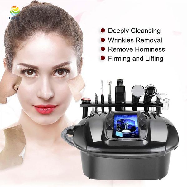 Corea AQUASKIN Microdermoabrasión Depurador ultrasónico de la piel Limpiador de poros profundos Estiramiento facial BIO Máquina de gestión de la piel galvánica facial eléctrica
