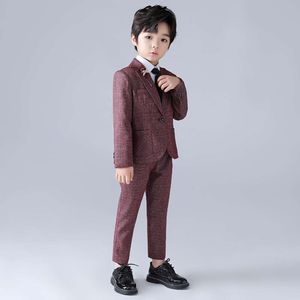 Veste formelle des garçons de Corée + pantalon 2pcs Vêtements enfants Set de photo de photo de la photo