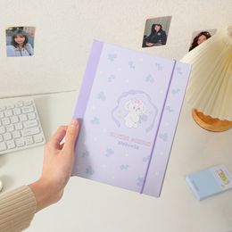 Couverture de carnet de classeur Hard Paper A5 Corée Kpop Photocard Collect Album Storage Book Kawaii Stationery Supplies