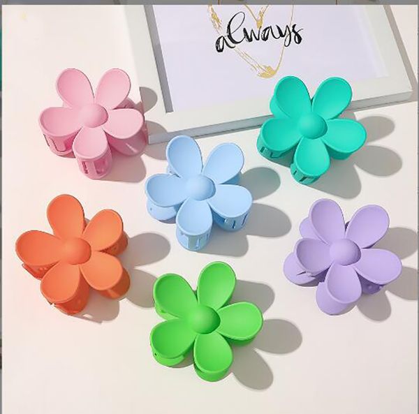 Corée BIJOUX Pinces à cheveux en forme de fleur Barrettes Pince à cheveux pour femmes filles Barrette Crabe Pinces à cheveux Queue de cheval Épingles à cheveux Barrette de bain Chapeaux Accessoires